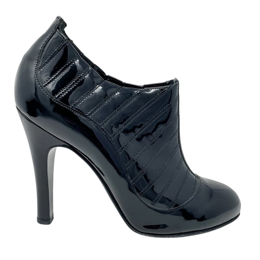 Chanel vintage 2006 Paris New York Patent Leather Booties size 38.5 US 7-7.5 - Picture 9 of 14